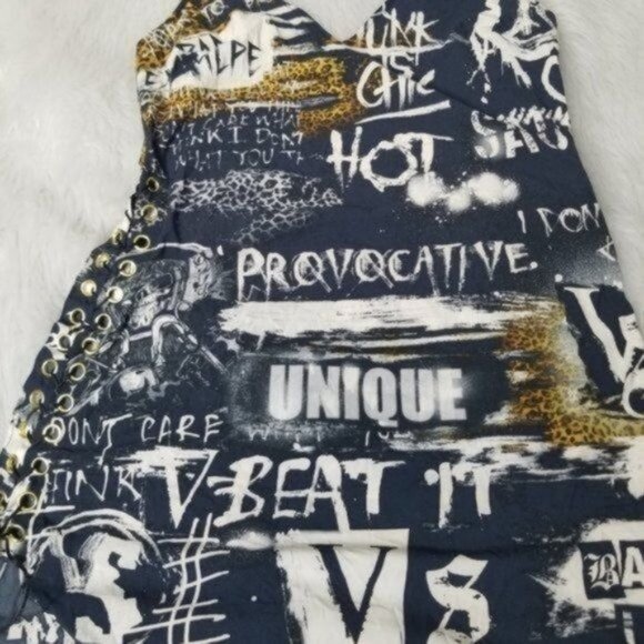 Balmain Rare Collab x Victoria's Secret Punk Angel Tank Slip Dress Medium - Picture 8 of 10